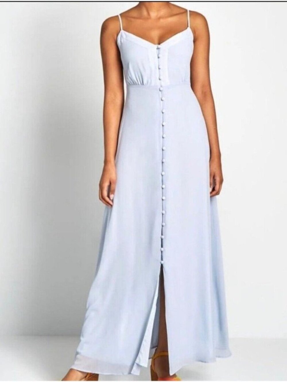 NWT ModCloth "Gotta Look the Party" Blue Maxi Dress [Size 14]